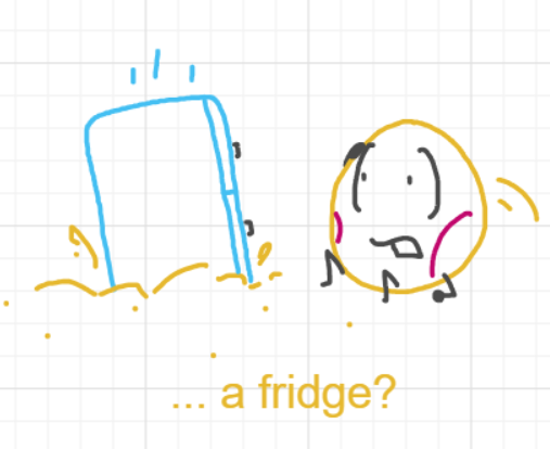 A panel from Ready Oar Knot, episode three of the Board Boards object show by Furretwalk/WalkingFurret.